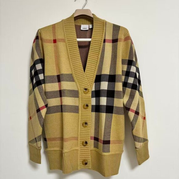 Burberry Vintage Check V-neck cardigan - Picture 4 of 12